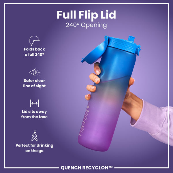Ion8 Quench 36oz Recyclon - Blue & Pink Motivator