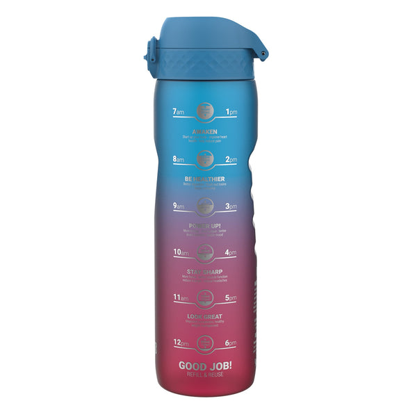 ion8 Quench 36oz Recyclon - Blue & Pink Motivator