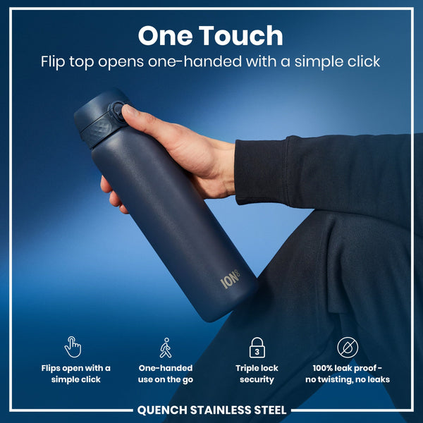 Ion8 Quench 40oz Lightweight Steel - Ash Navy