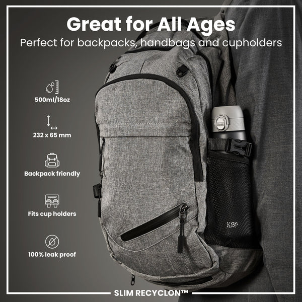 Ion8 Slim 18oz Recyclon - Grey