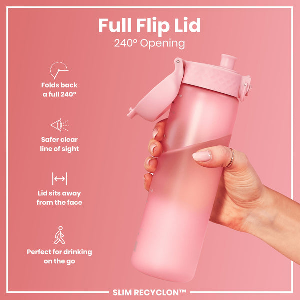 Ion8 Slim 18oz Recyclon - Rose Quartz