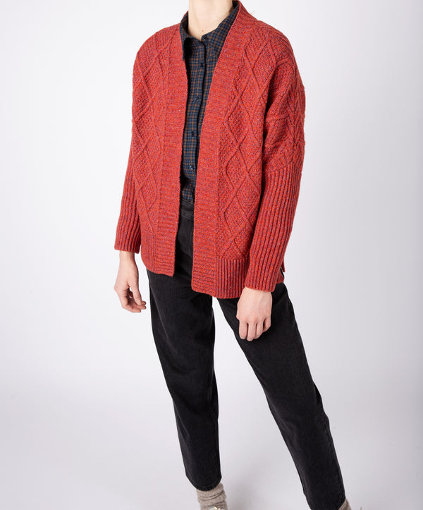 irelands eye Brome Batwing Diamond Pattern Cardigan Sunset