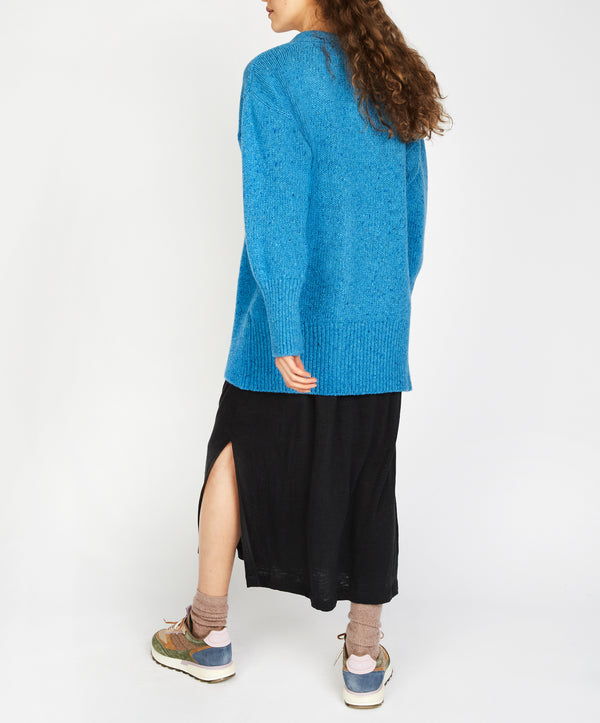 Irelands Eye Cumberland Oversized Cardigan Forget-Me-Not Blue