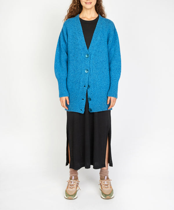 irelands eye Cumberland Oversized Cardigan Forget-Me-Not Blue