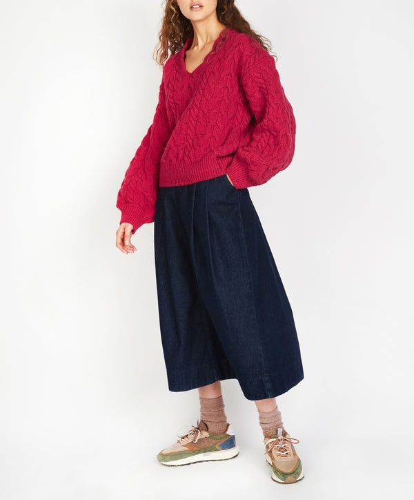 Irelands Eye Hapenny Horseshoe Sweater Bramble Berry