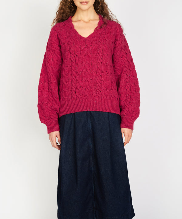 irelands eye Hapenny Horseshoe Sweater Bramble Berry