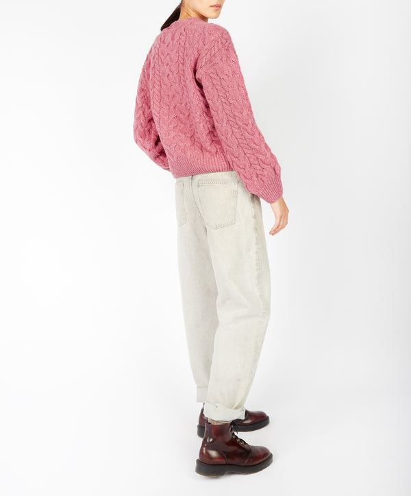 Irelands Eye Hapenny Horseshoe Sweater Bubblegum Pink