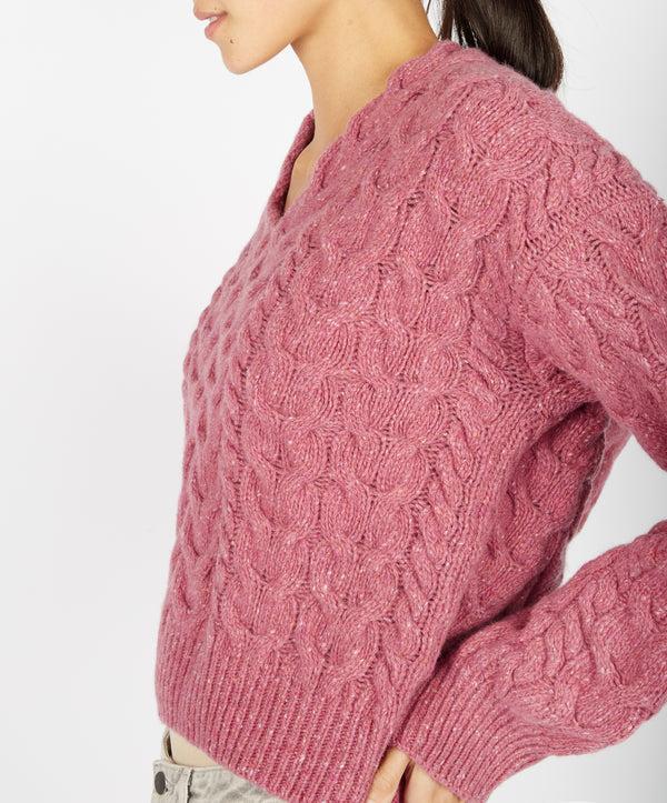 Irelands Eye Hapenny Horseshoe Sweater Bubblegum Pink