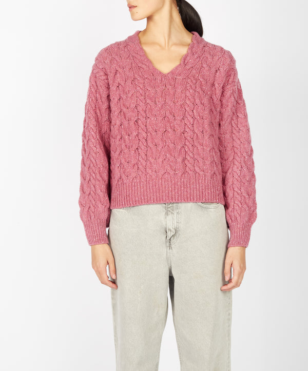 irelands eye Hapenny Horseshoe Sweater Bubblegum pink