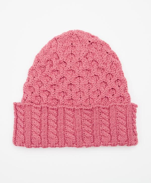 irelands eye Aran Hat Rosa Pink