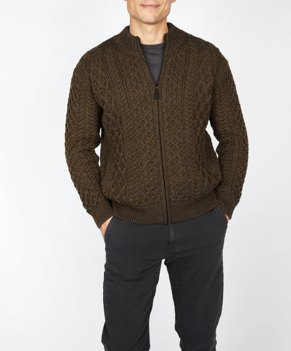 irelands eye Ardross Aran Cardigan Forest Marl