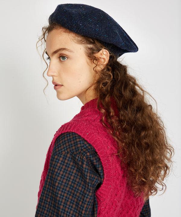 Irelands Eye Ballybay Beret Rich Navy