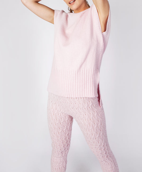 irelands eye Boxy Jersey Vest Blush