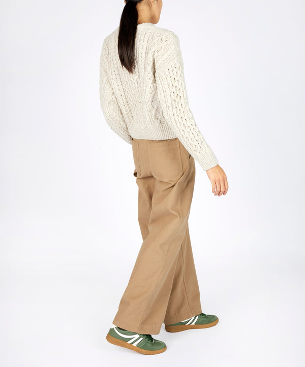 Irelands Eye Cara Crew Neck Chalkstone