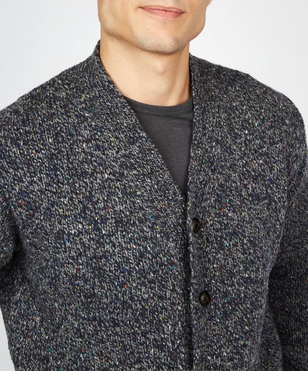Irelands Eye Carrowmore Cardigan Navy Marl