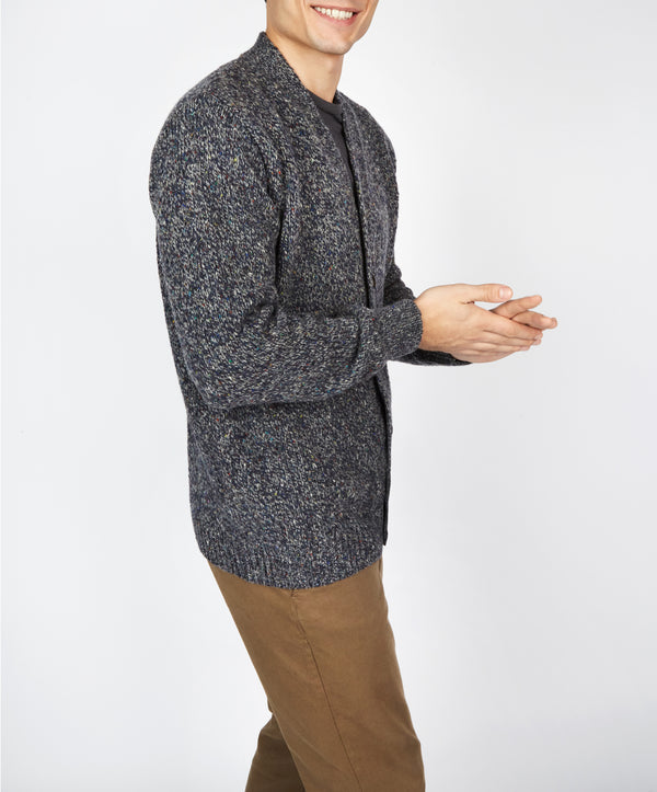 Irelands Eye Carrowmore Cardigan Navy Marl