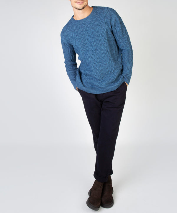 irelands eye Cosan Crew Neck Sweater Harbour Blue