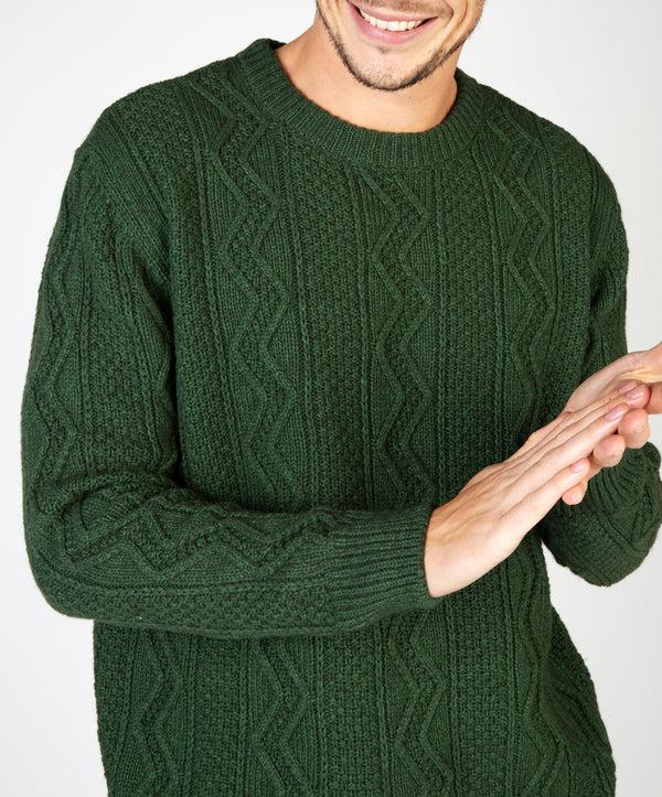 Irelands Eye Cosan Crew Neck Sweater Tundra