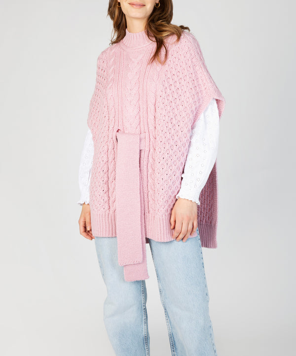 irelands eye Crocus Horseshoe Cable Cape Pale Pink