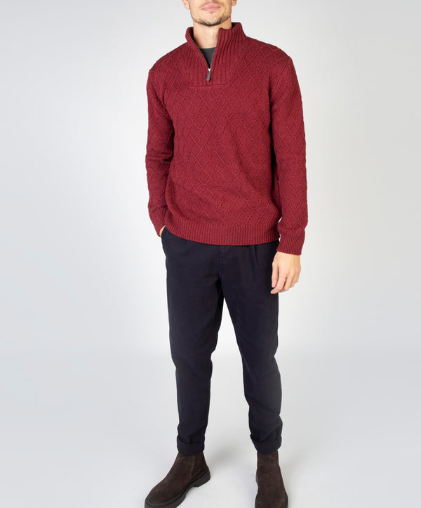 irelands eye Diamond Troyer Sweater Sunrise