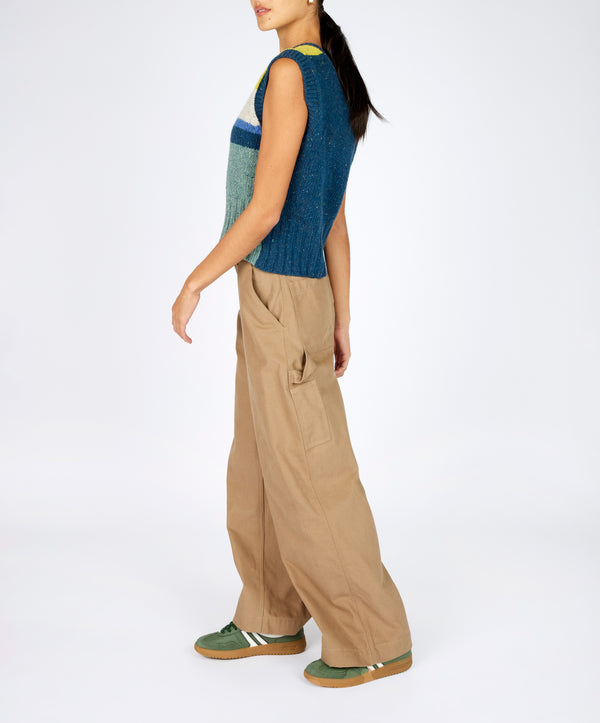 Irelands Eye Etta Colour Block Vest Buttercup