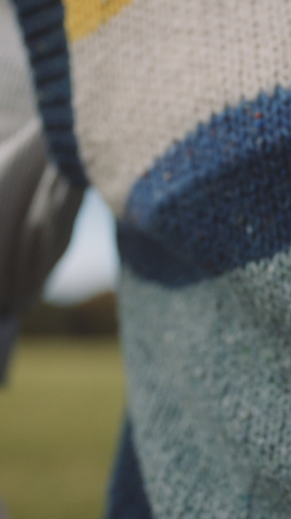 Irelands Eye Etta Colour Block Vest Buttercup