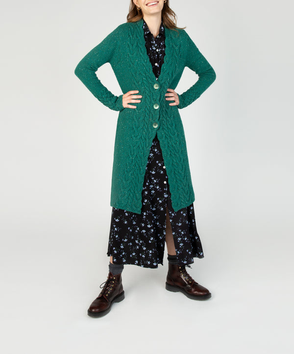 irelands eye Horseshoe Cable Coat Green Garden