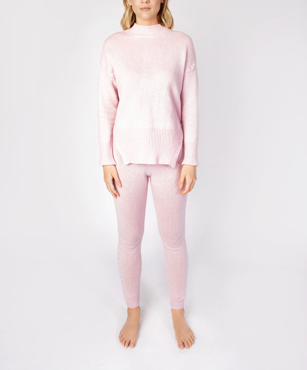 irelands eye Jersey Cable Detail Leggings Blush