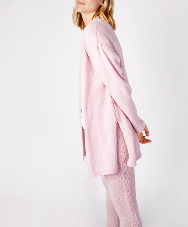 Irelands Eye Jersey Edge To Edge Cardigan Blush