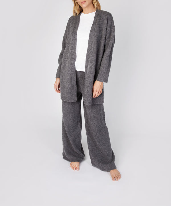 irelands eye Jersey Edge to Edge Cardigan Smoke