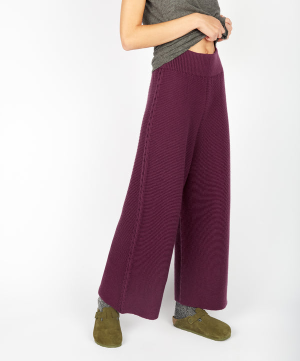 Irelands Eye Kestrel Cropped Trousers Currant