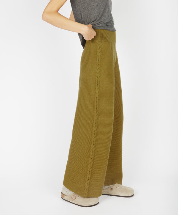 Irelands Eye Kestrel Cropped Trousers Khaki