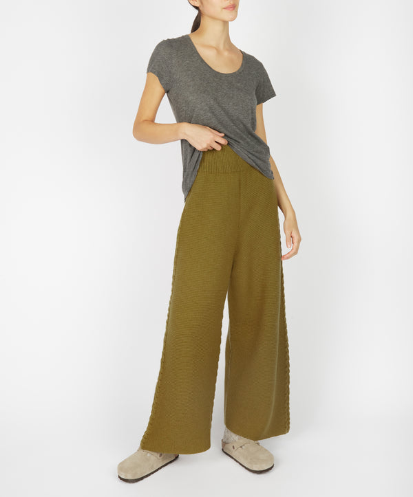 irelands eye Kestrel Cropped Trousers Khaki