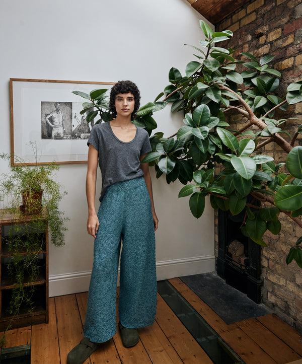 Irelands Eye Kestrel Cropped Trousers Larimar