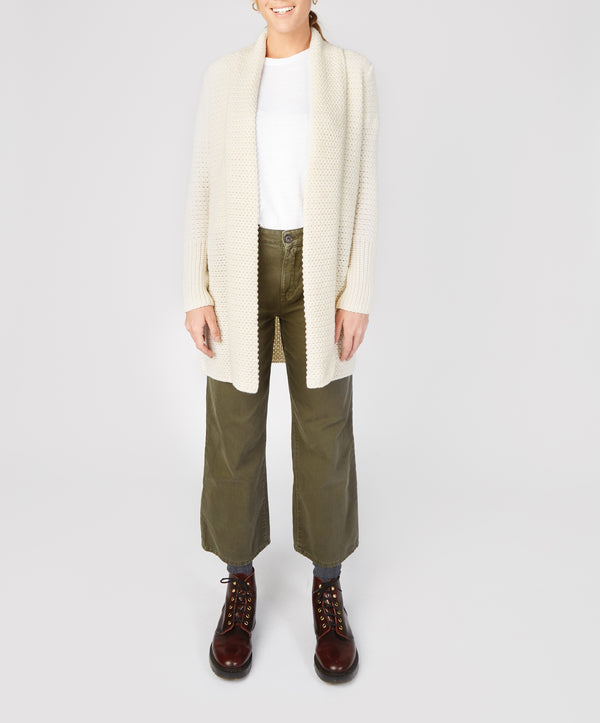 irelands eye Kilcoole Textured Coatigan Natural