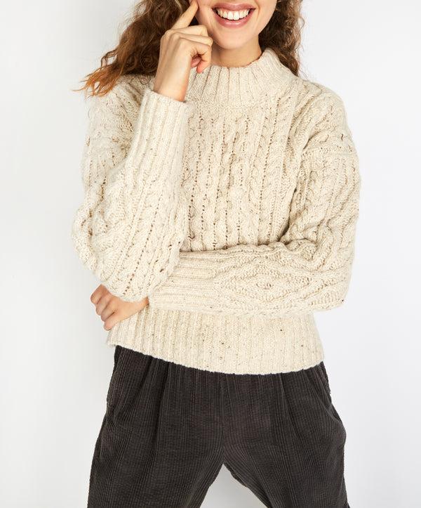 Irelands Eye Liberty Diamond Crew Neck Chalkstone