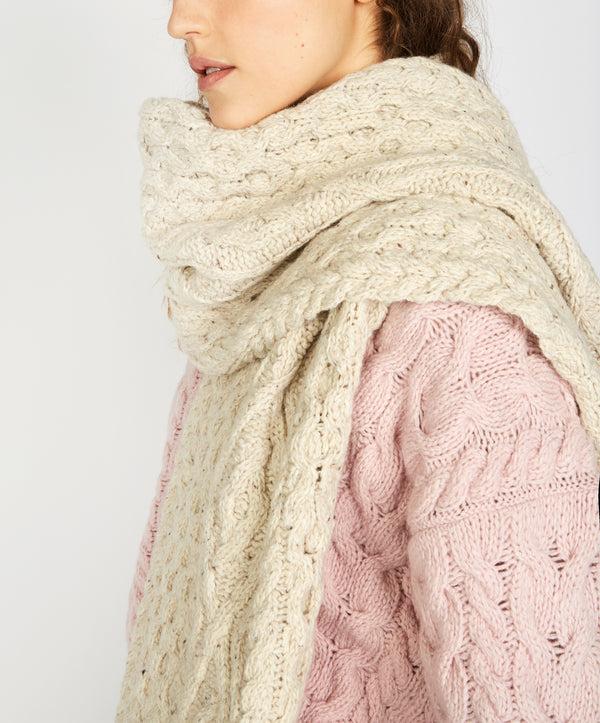 Irelands Eye Lombard Diamond Scarf Chalkstone