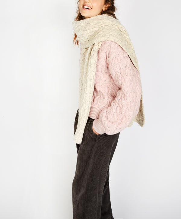 Irelands Eye Lombard Diamond Scarf Chalkstone