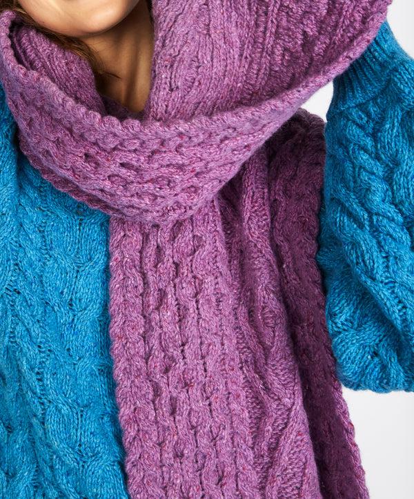 Irelands Eye Lombard Diamond Scarf Orchid