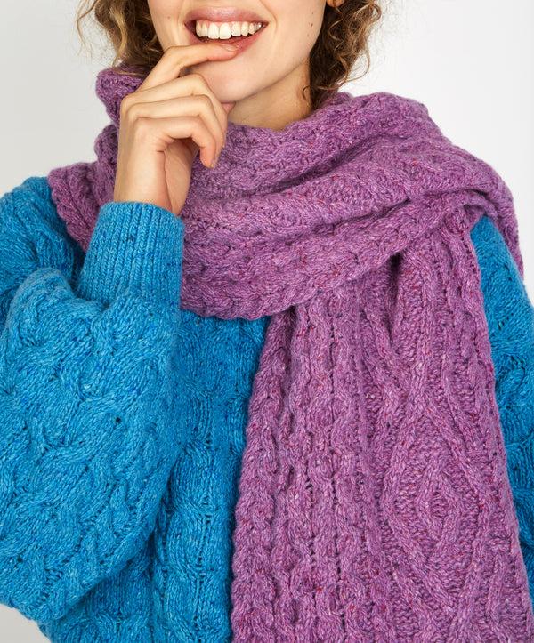 Irelands Eye Lombard Diamond Scarf Orchid