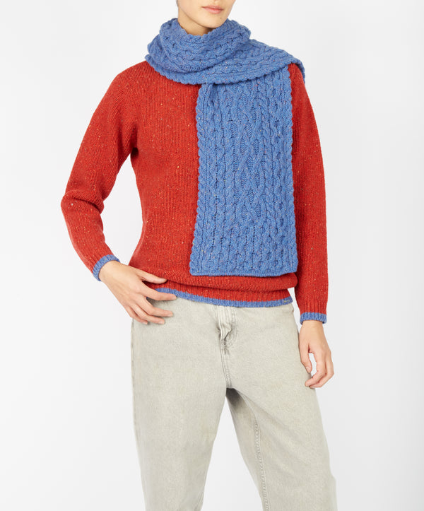 irelands eye Luxe Aran Scarf Marina