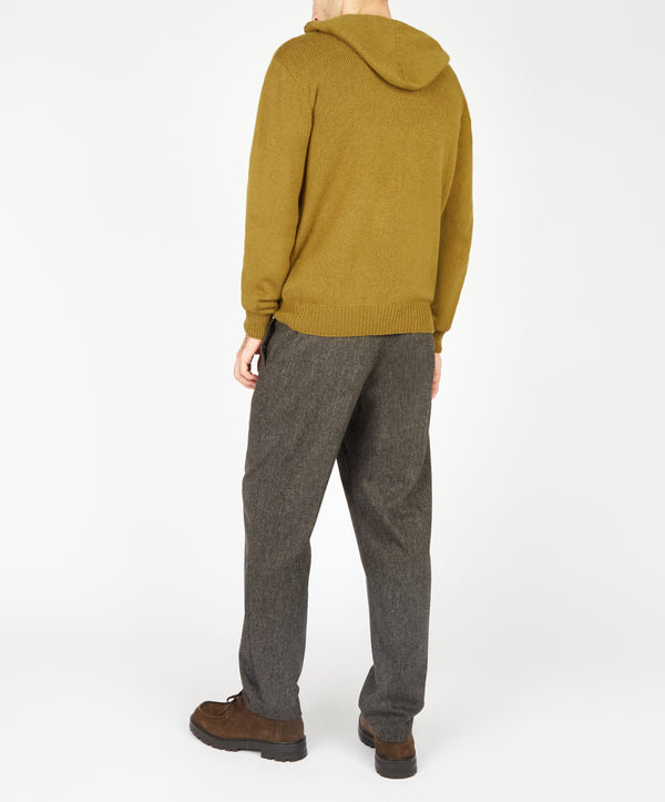 Irelands Eye Luxe Jersey Hoodie Khaki