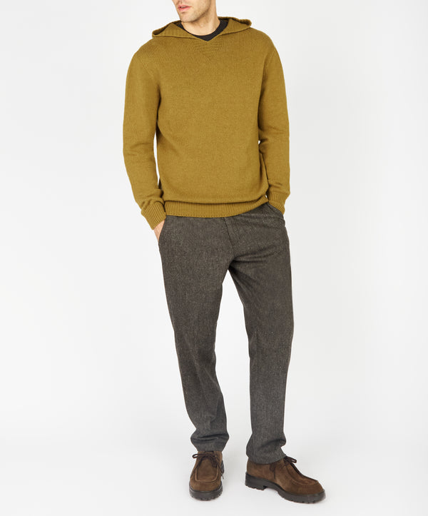 irelands eye Luxe Jersey Hoodie Khaki