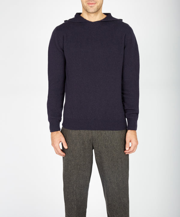 irelands eye Luxe Jersey Hoodie Midnight Blue