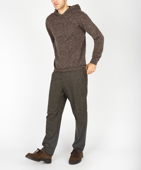 Irelands Eye Luxe Jersey Hoodie Shadow Marl