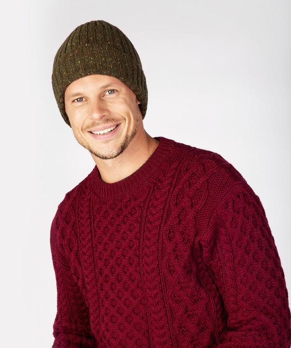 irelands eye Luxe Ribbed Hat Loden