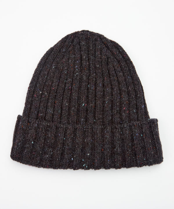 irelands eye Luxe Ribbed Hat Night Marl