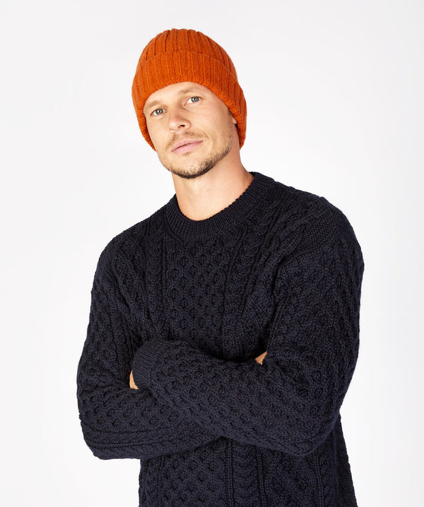 irelands eye Luxe Ribbed Hat Terracotta