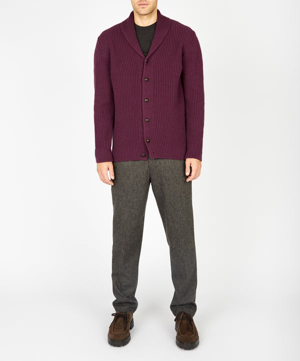 irelands eye Luxe Shawl Cardigan Currant