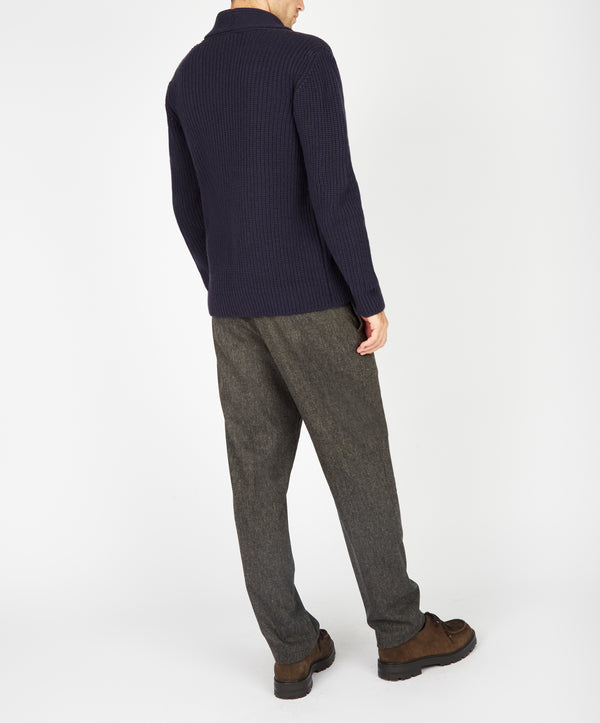 Irelands Eye Luxe Shawl Cardigan Midnight Blue